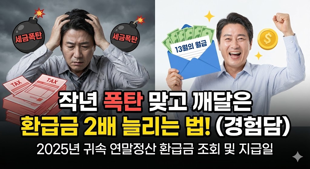 2025년 귀속 연말정산 환급금 조회, 지급일? 모르면 100% 손해봅니다