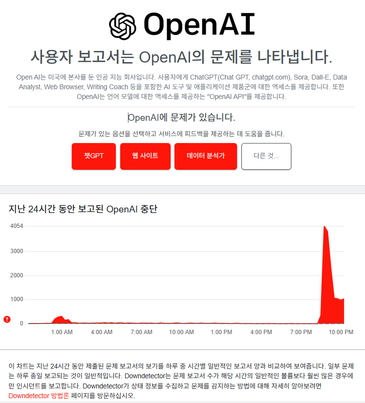 chat gpt open ai 오류