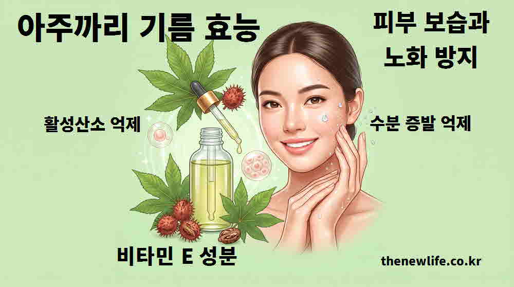 아주까리기름 효능 피부 보습 노화 방지