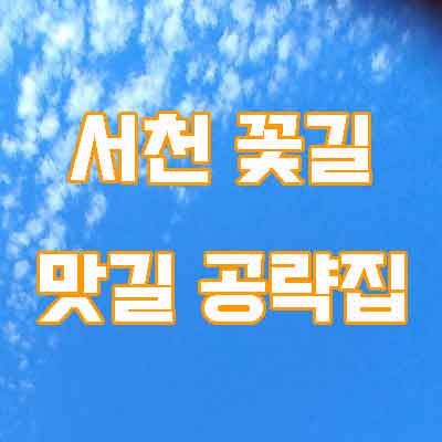 서천 꽃길 맛길