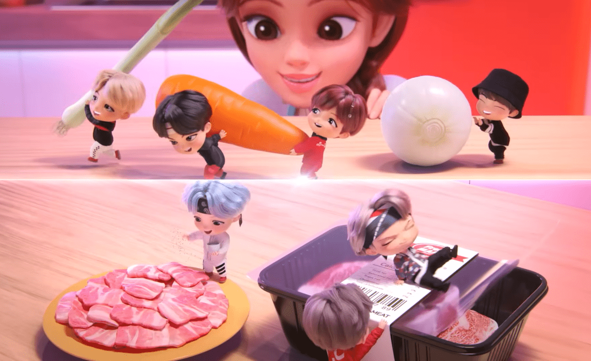 두 번째, BTS 쿠킹온 홍보영상
