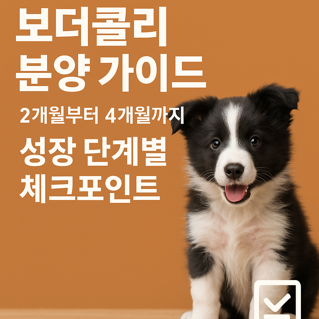 보더콜리 분양 가이드
