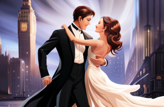 댄스 스포츠 왈츠 추는 남녀