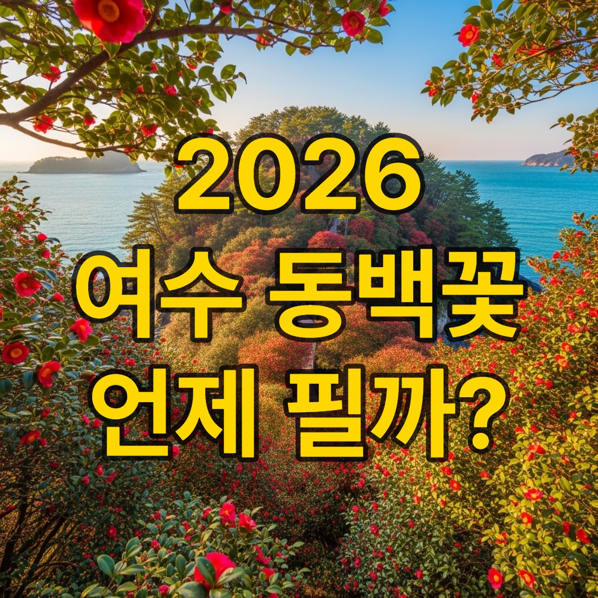 여수 동백꽃 개화시기