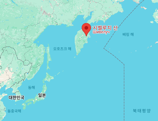 시벨루치산의 위치를 알 수 있는 지도