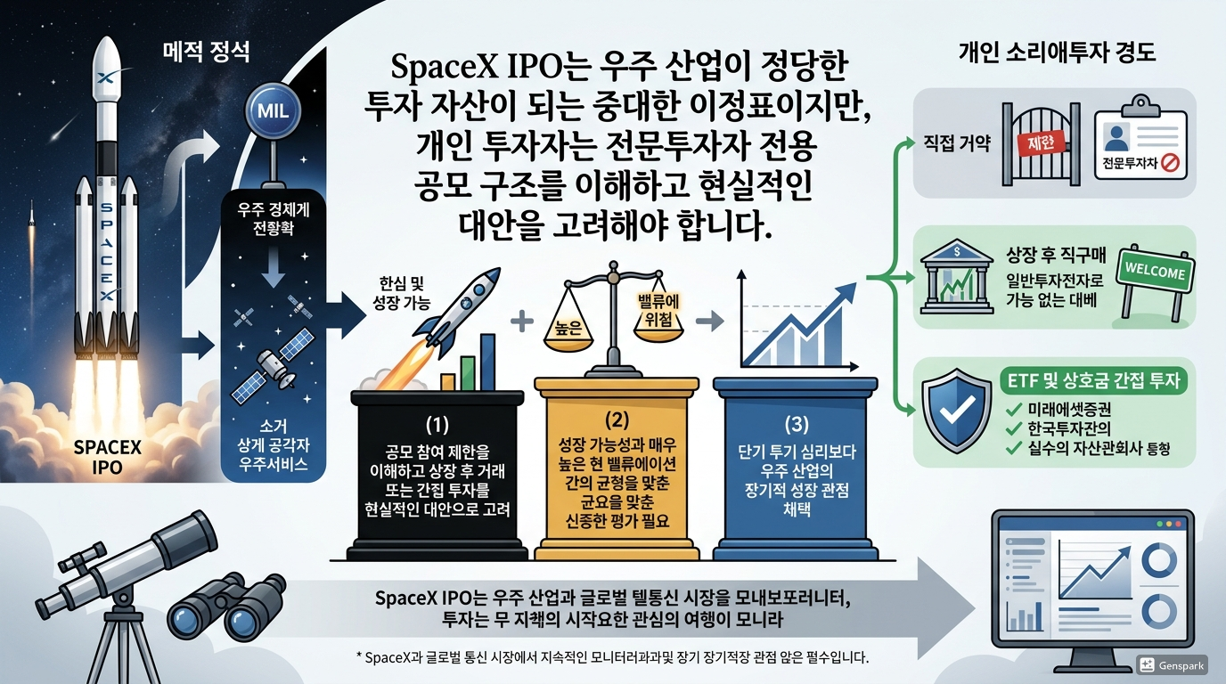 우주산업의 투자 자산화와 균형 잡힌 접근