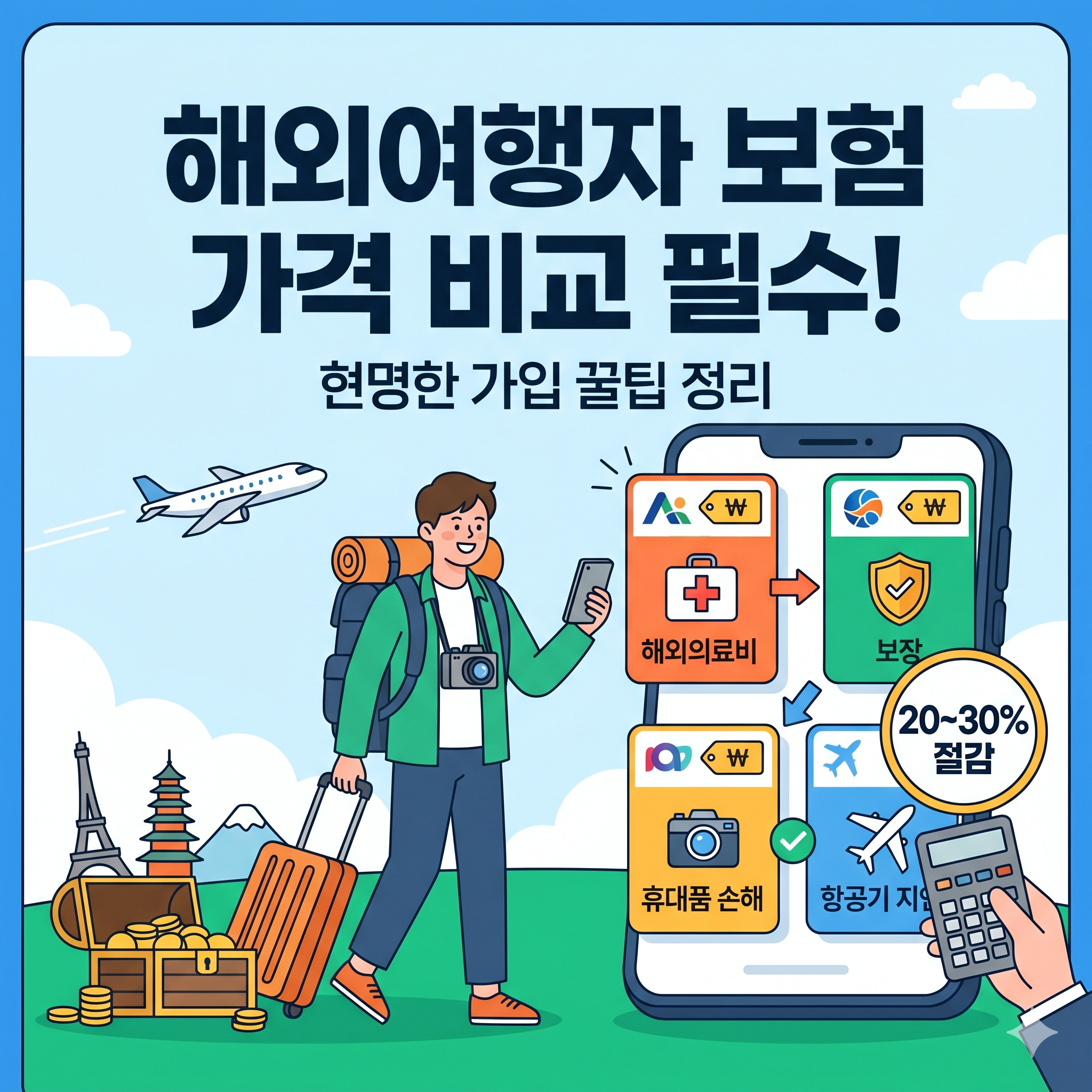 해외여행자 보험 가격 비교 사이트 및 똑똑하게 가입하는 꿀팁 총정리