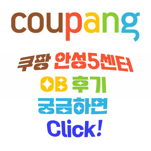 쿠팡 안성5센터 OB후기