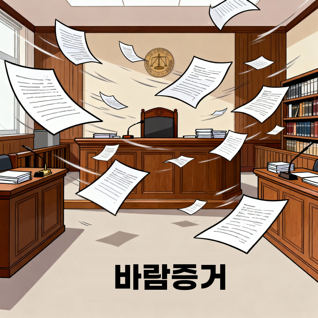 바람증거,증거조사