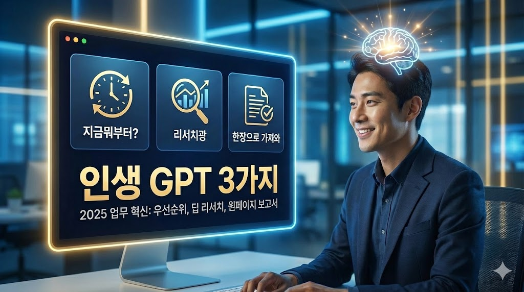 무조건 첫 번째로 써야 할 '인생 GPT' 3개 공개