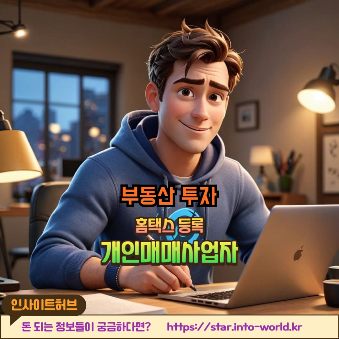 부동산 개인매매사업자 홈택스 등록 방법