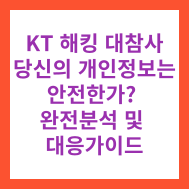 KT 해킹 대참사, 당신의 개인정보는 안전한가