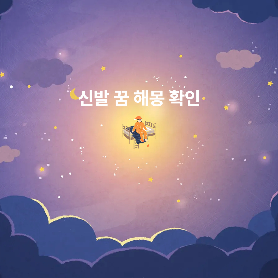 신발 꿈 해몽 확인