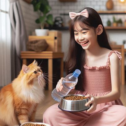 식사와 물 제공