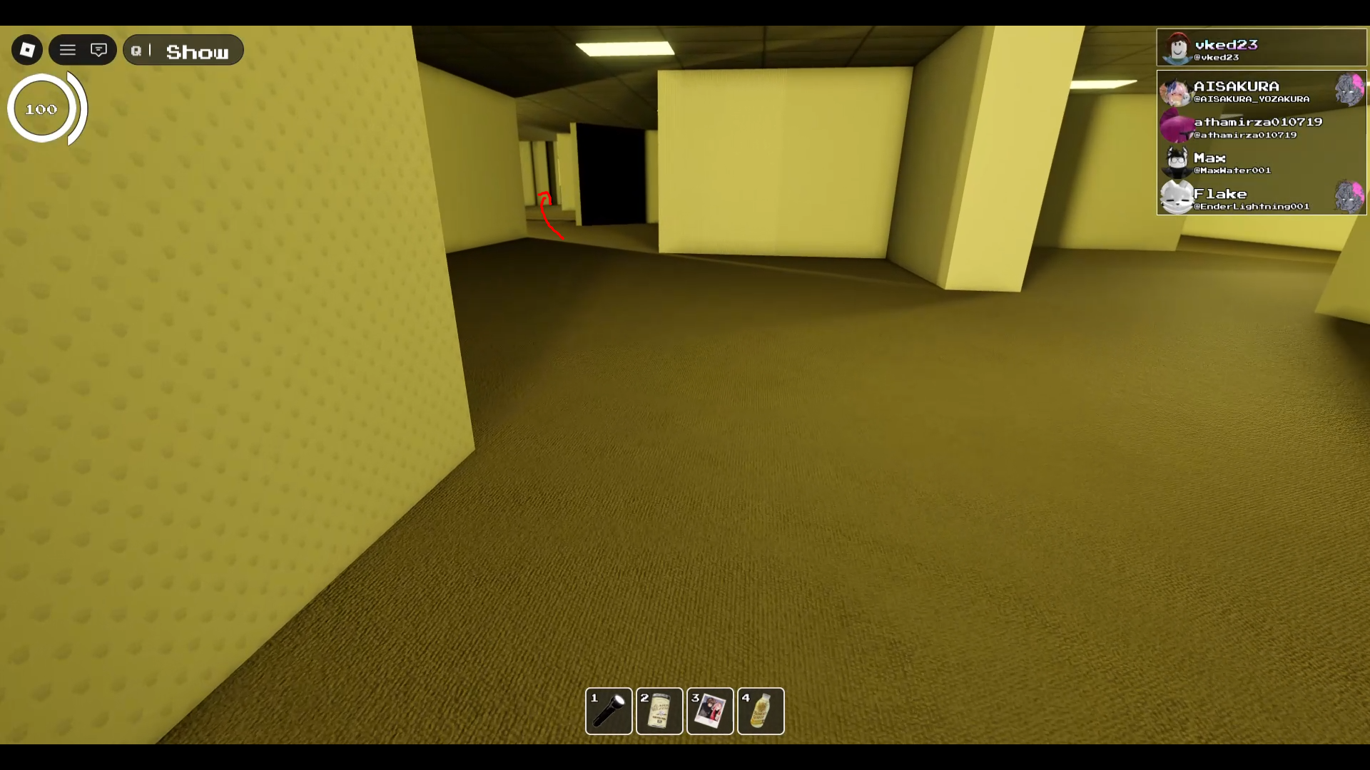 로블록스 백룸 리댁티드 레벨 0 갈림길 (Roblox Backrooms Redacted Level 0 Left Path - 레벨 모아이 가는 길)