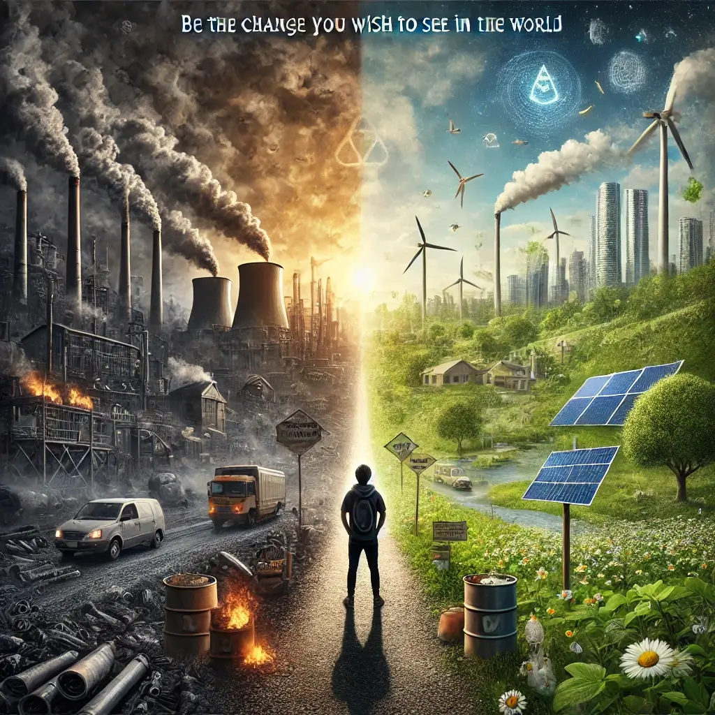 Be the change you wish to see in the world.