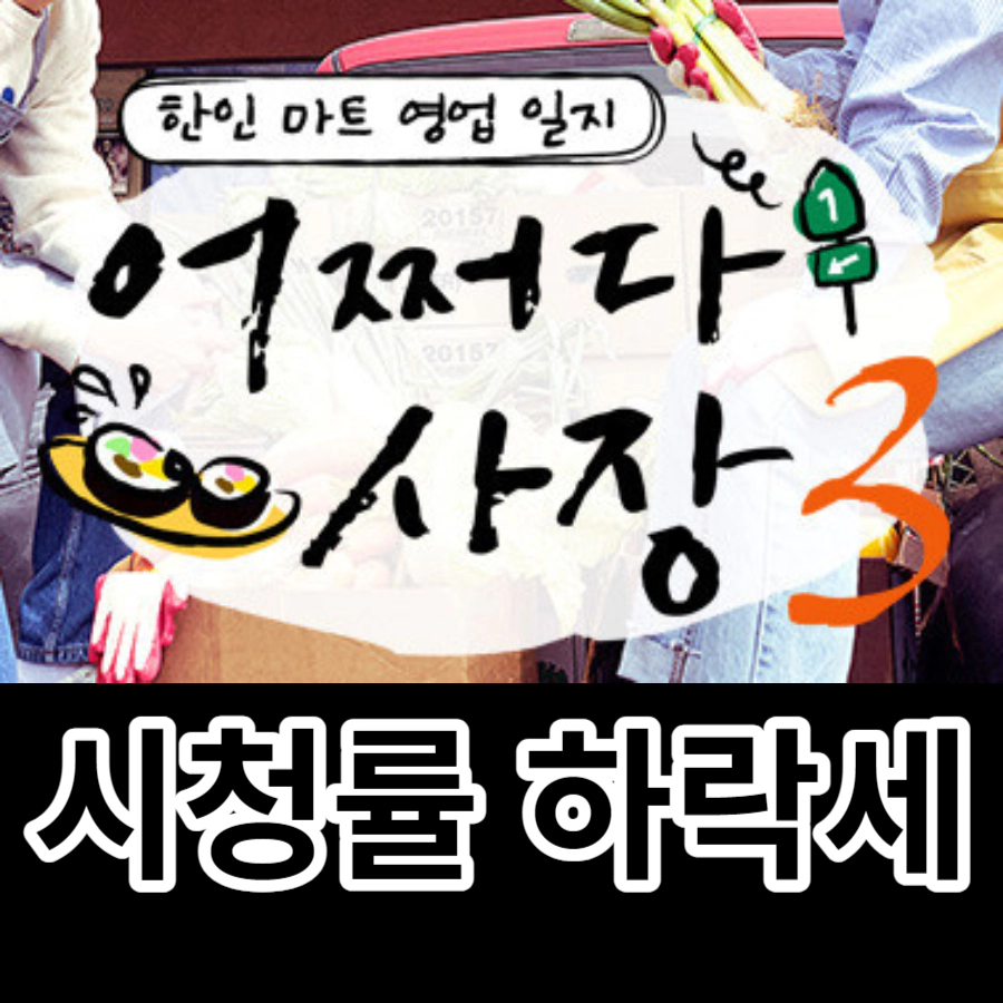 어쩌다사장3 촬영지-시청률