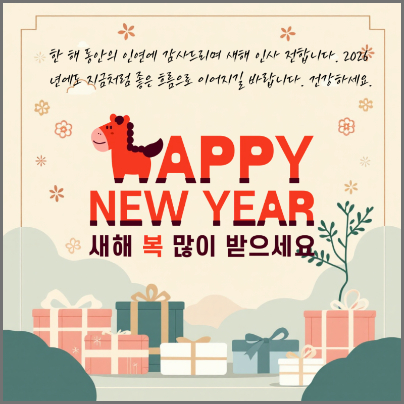2026 새해 인사말 이미지