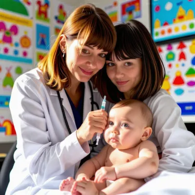 아기 독감접종