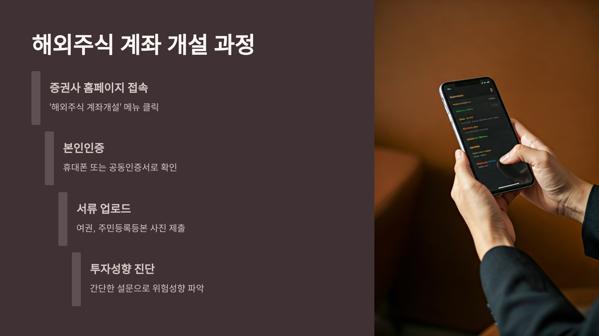 미국 주식투자 계좌 개설 과정