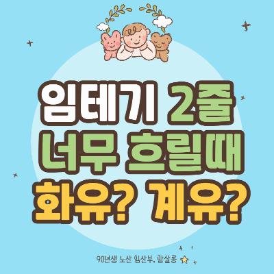 임테기 2줄이 너무 흐릴 경우