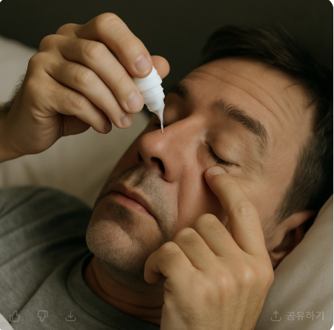 녹내장 약, 가장 중요한 원칙은 ‘수면 직전 점안’입니다 관련 사진