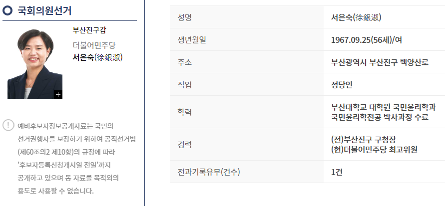 더불어민주당 서은숙후보