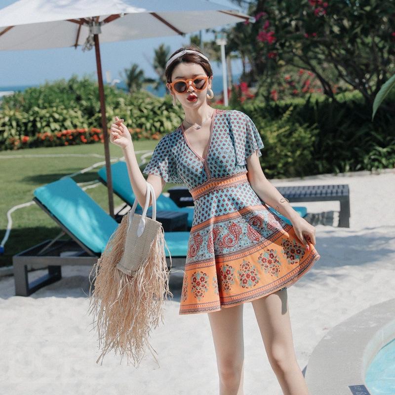 여성 체형커버 수영복 치마 비치 원피스수영복 빅사이즈 뱃살커버