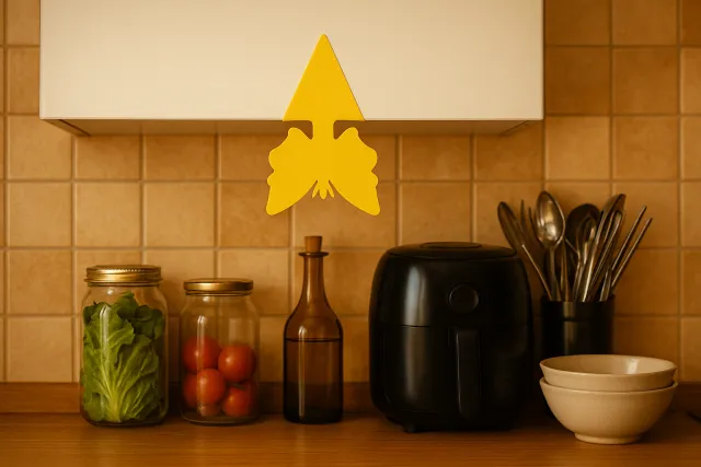 주방 싱크대 상부장에 초파리 트랩 부착