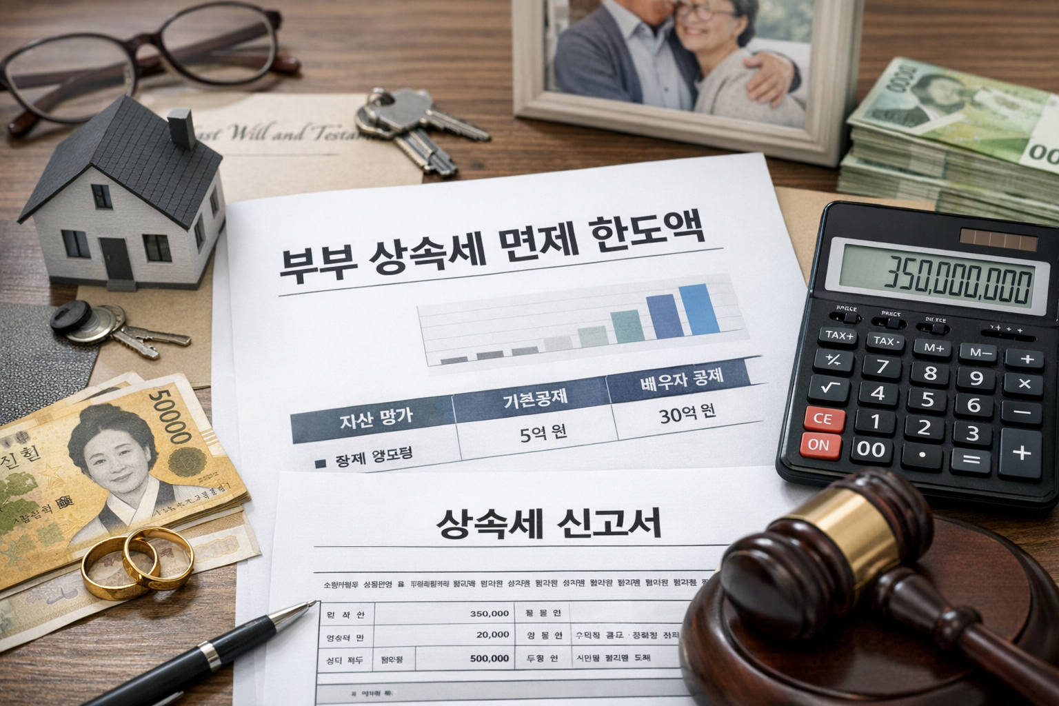 부부상속세 면제 한도액