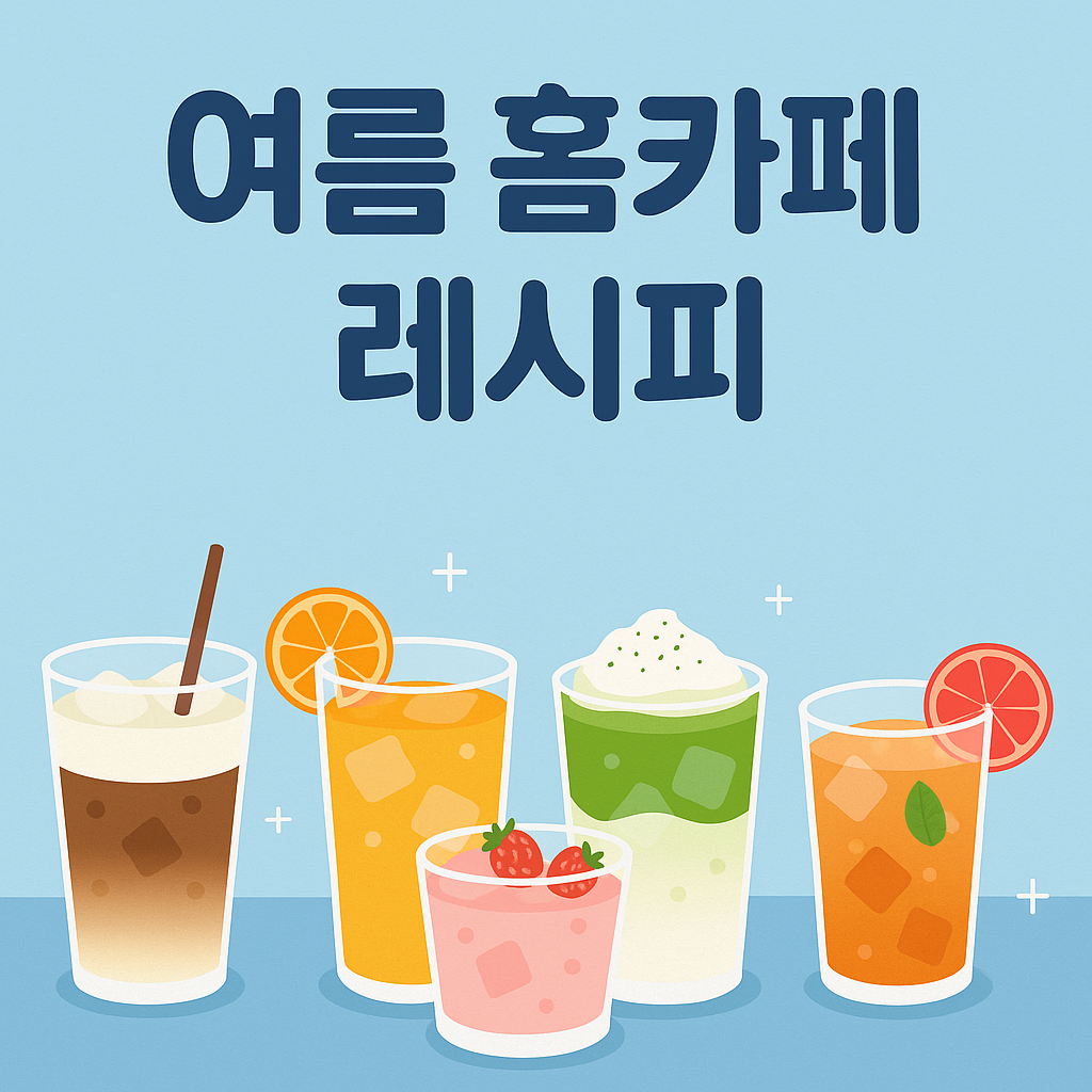 여름 홈카페 레시피