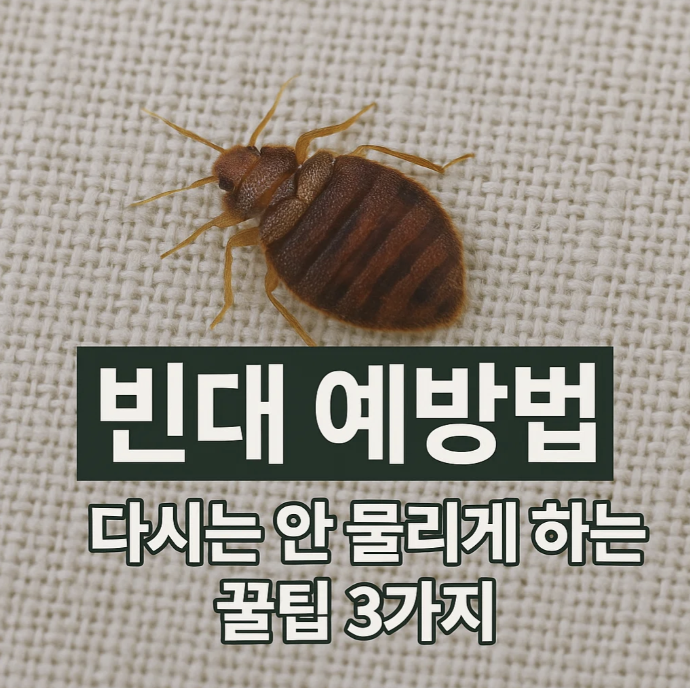 빈대 예방법, 다시는 안 물리게 하는 꿀팁 3가지