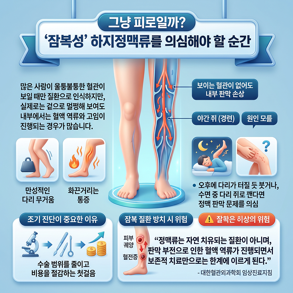 단순 피로일까? 하지정맥류를 의심해야 하는 순간