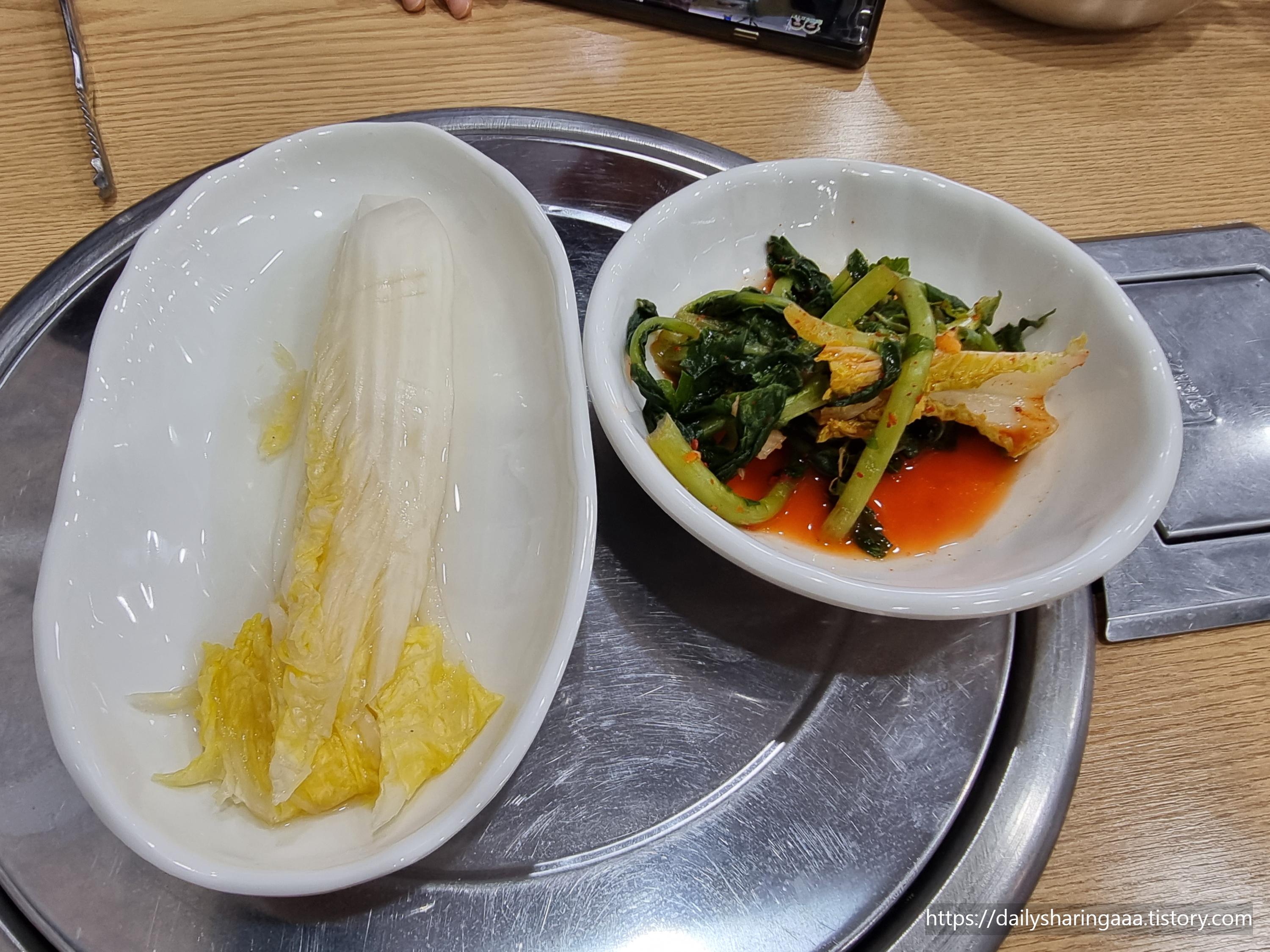 인천_청라_방태막국수_기본반찬