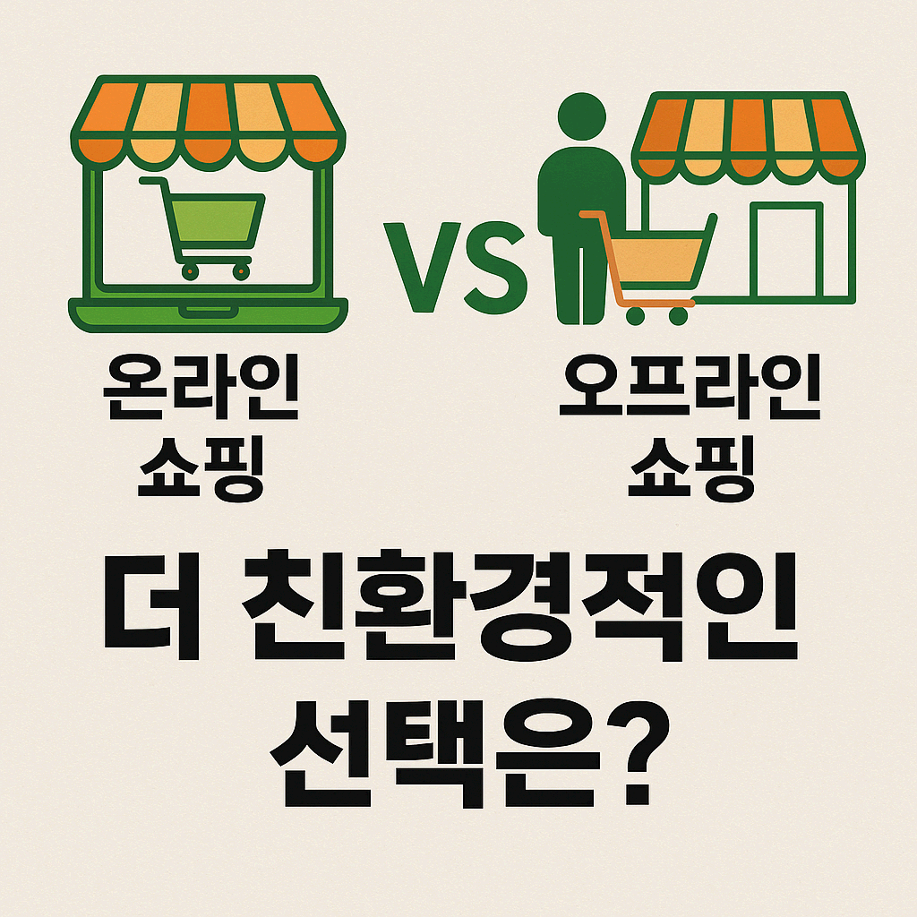 온라인 쇼핑 vs 오프라인 쇼핑, 더 친환경적인 선택은?