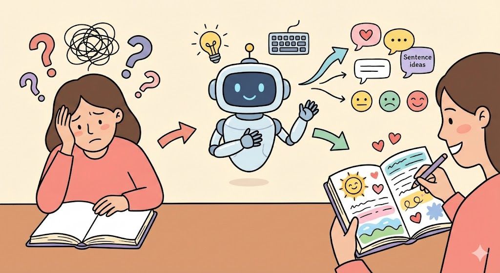 AI와 함께하는 일기 쓰기는 더 이상 어렵지 않습니다