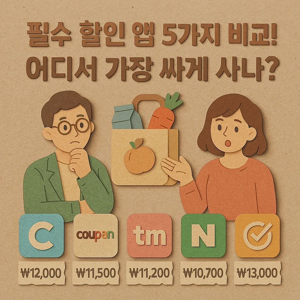 필수 할인 앱 5가지 비교