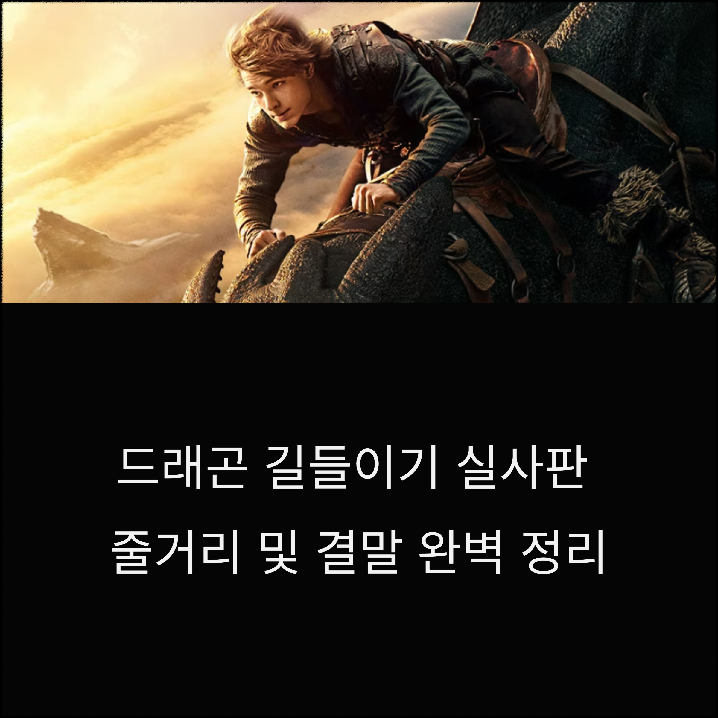 드래곤 길들이기 실사판(+줄거리 및 결말 완벽 정리)