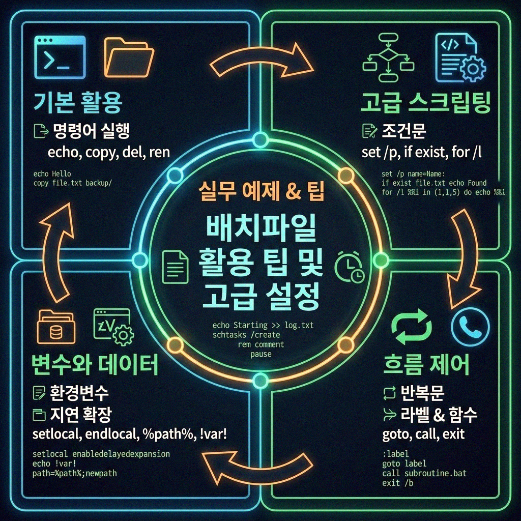 배치파일로 네트워크 프린터 간편하게 자동 등록하는 비결