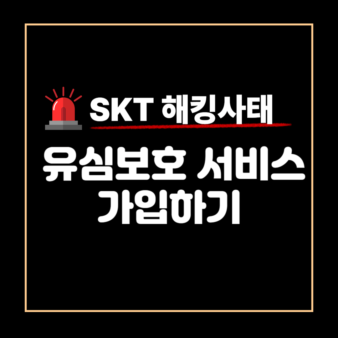 5분 안에 가입하세요! SKT 유심 유출 피해 막는 방법 총정리