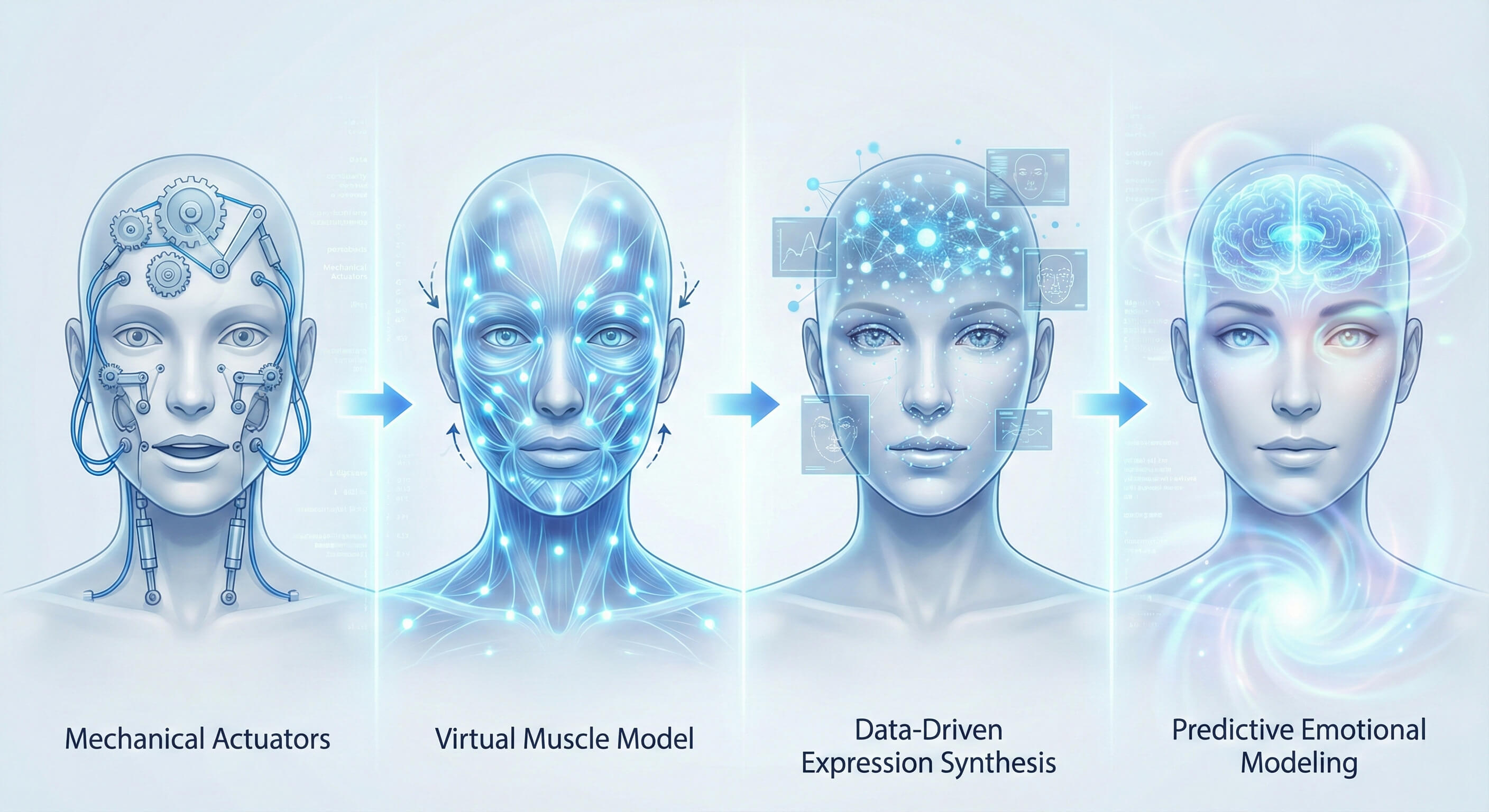 휴머노이드 얼굴 표정 생성 알고리즘의 진화
