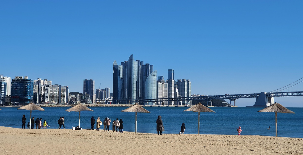 광안리 해수욕장 백사장