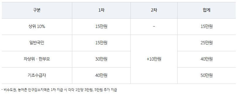 민생회복 소비쿠폰 국민카드 신청방법 바로가기
