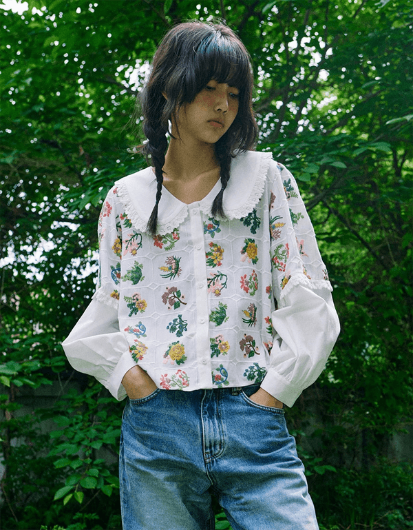 조립식 가족 9회 정채연 블라우스