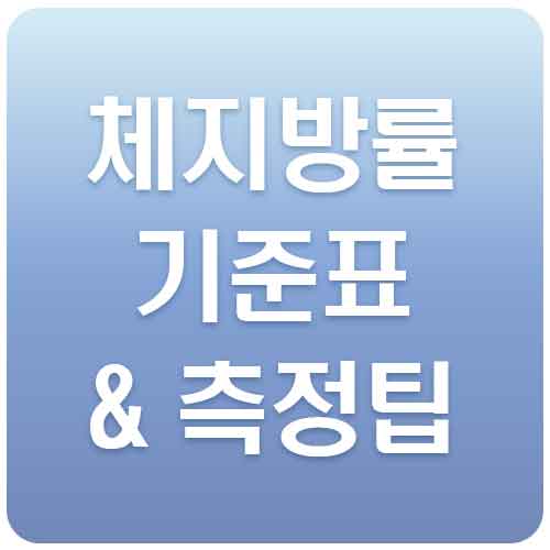 나이별 체지방률 측정표