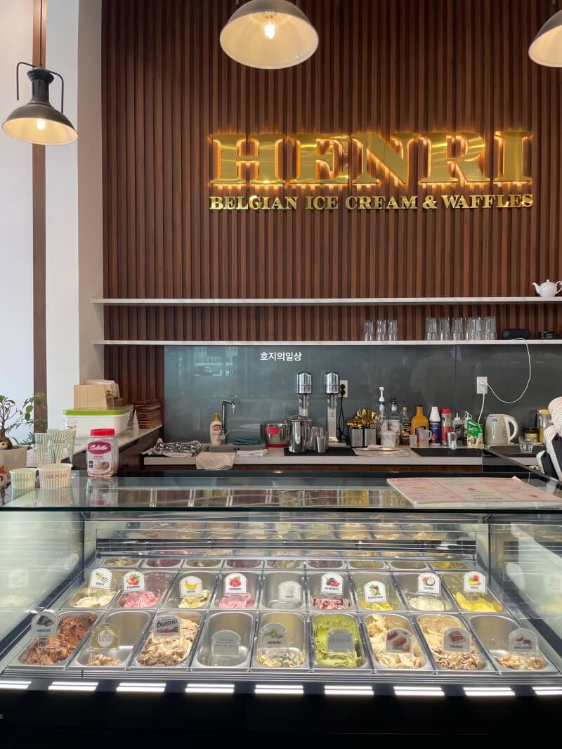 나트랑 카페 헨리 HENRI 수제 젤라또 맛집 - 종류
