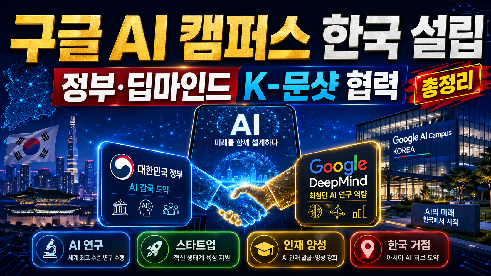 구글 AI 캠퍼스 한국 설립|정부·구글 딥마인드 K-문샷 협력 총정리