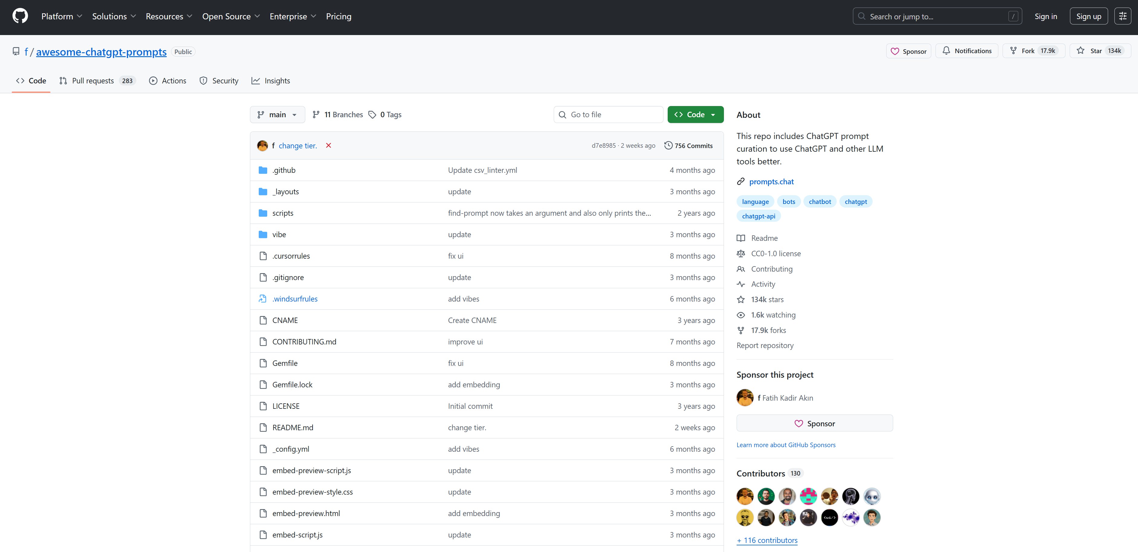 AI Prompt Generator &amp; Site 3: Awesome ChatGPT Prompts (GitHub)