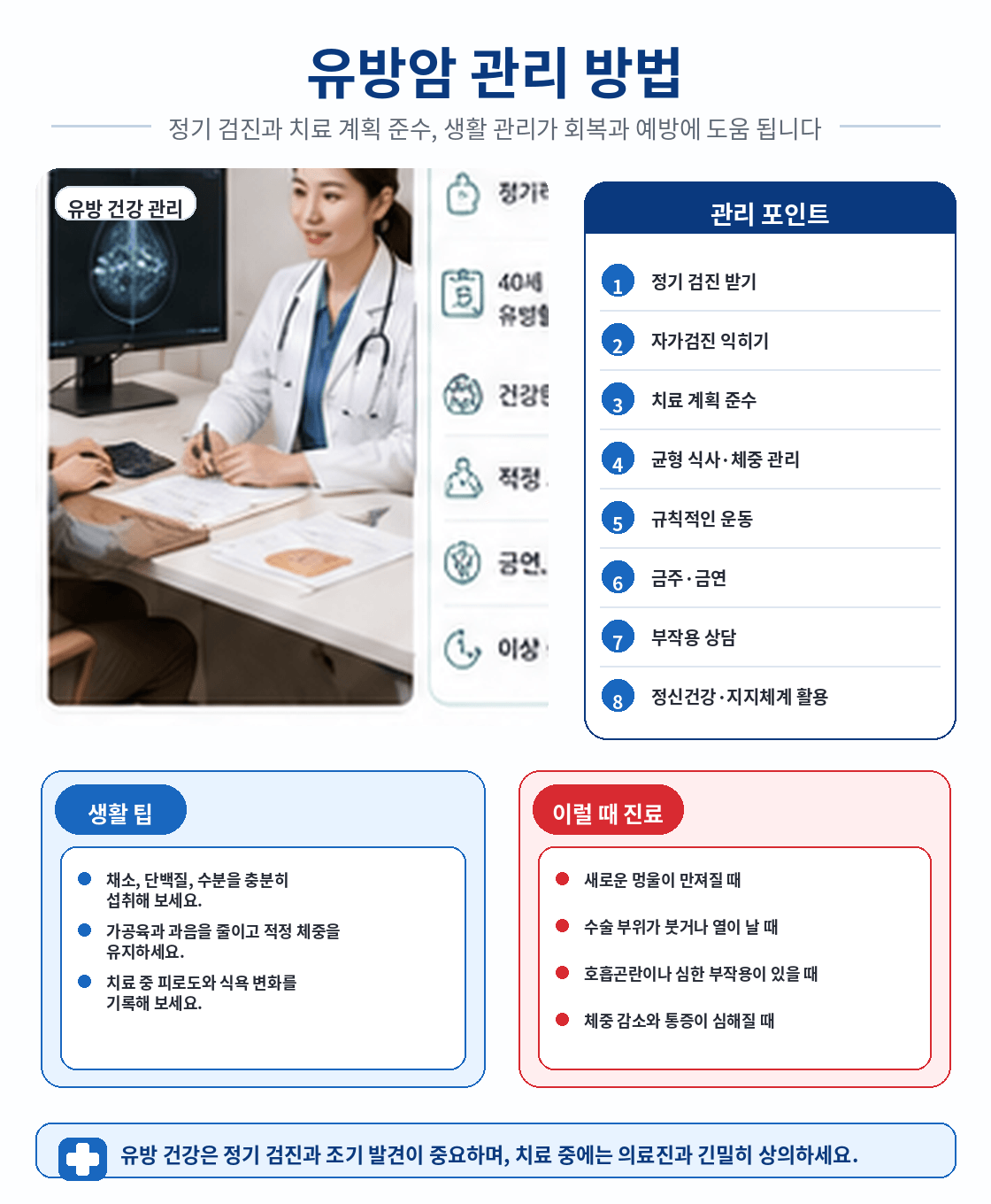 유방암 관리 방법