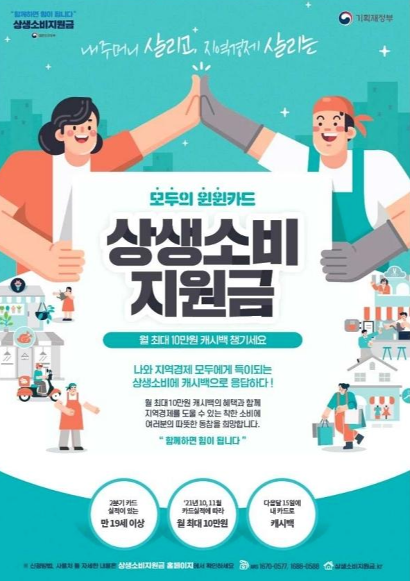 코로나상생소비지원금 포스터